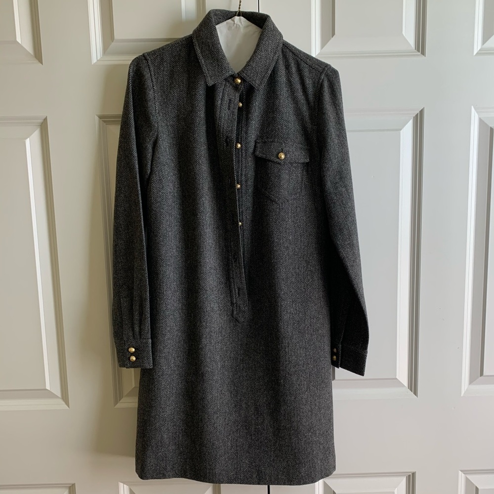 J. Crew Wool Shirt Dress